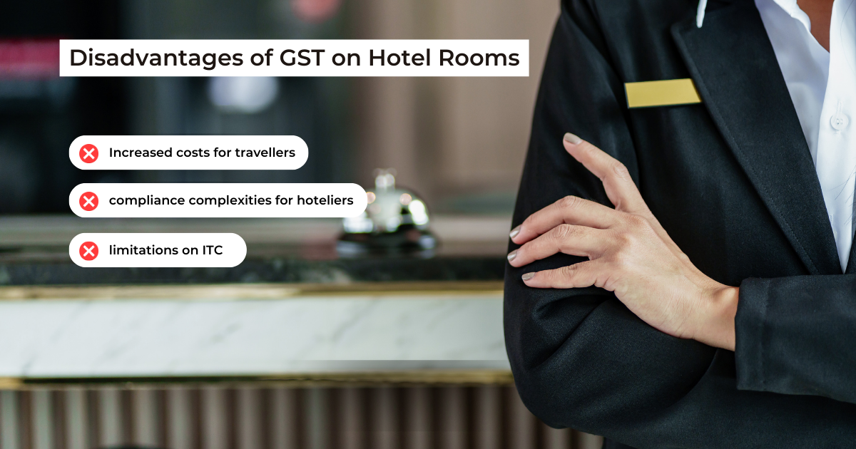 Disadvantages of GST on Hotel Rooms